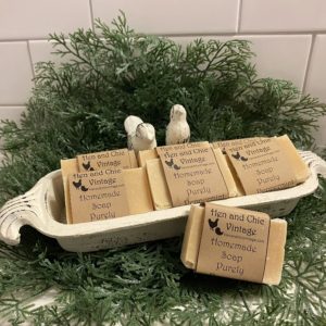 Closeout Homemade Soap - Purely Peppermint - Made with organic ingredients. No Artificial Colors Dyes. Cold Process. Hand, Body