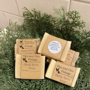 Homemade Soap - Apple Spice - Made with organic ingredients. No Artificial Colors Dyes. Cold Process. Hand, Body, Treat Yourself